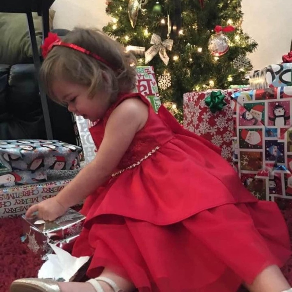 Formal red dress from Macys.